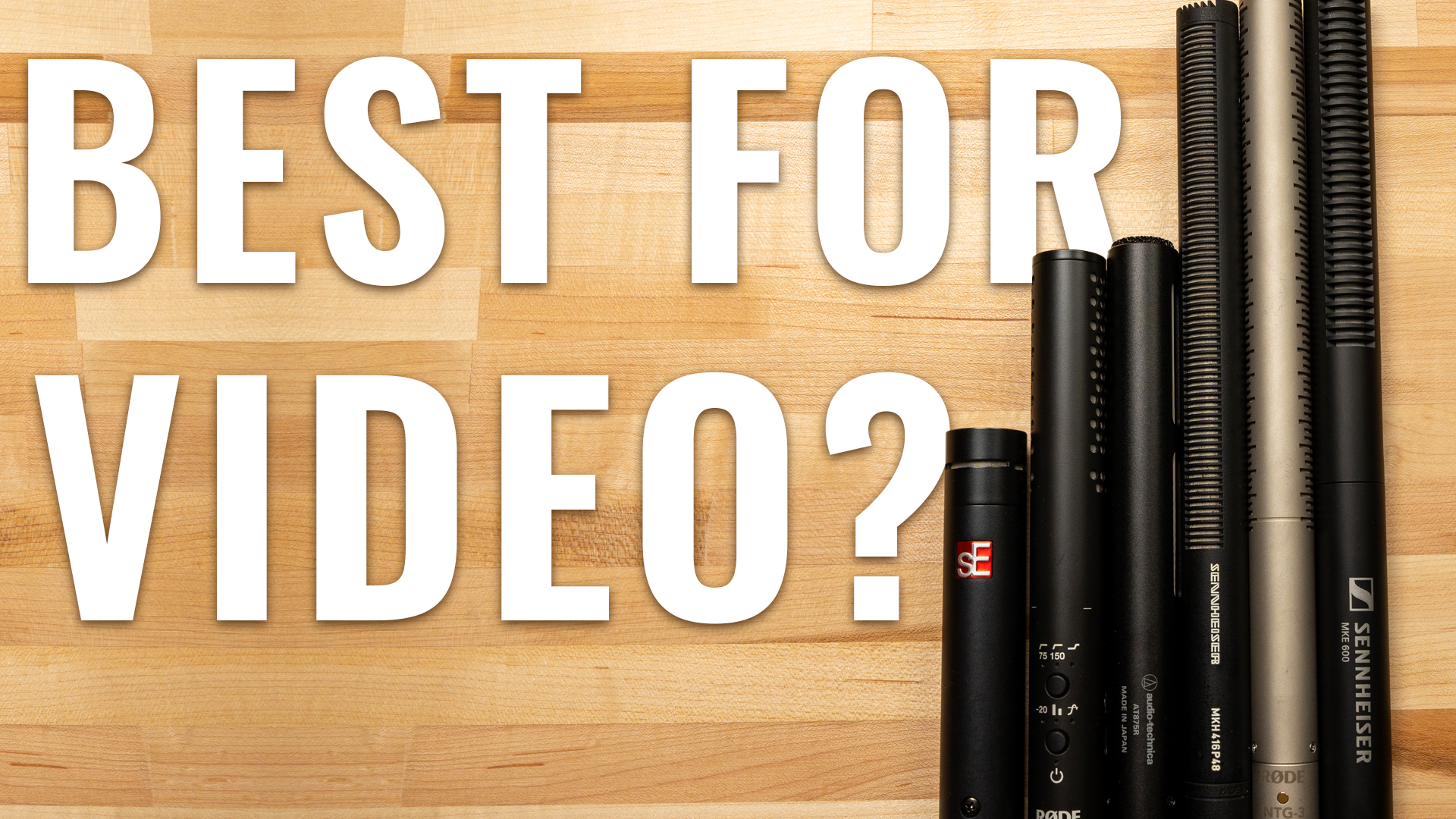 The Best Microphones for Video – Boom Mic Comparison