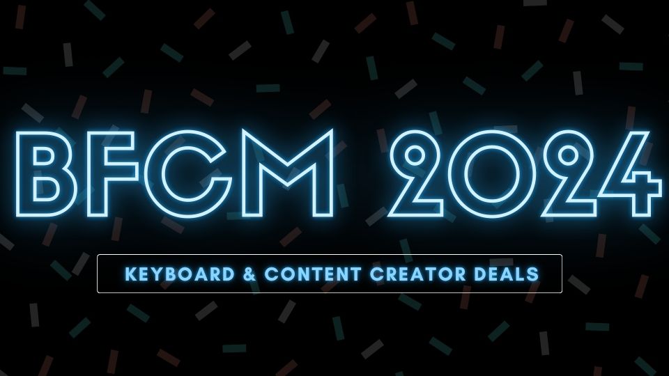 black friday cyber monday 2024 deals for keyboards and content creation